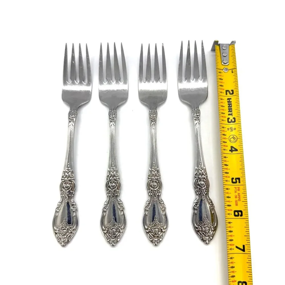 Oneida OCO Wordsworth Set of 4 Stainless Steel Salad Forks